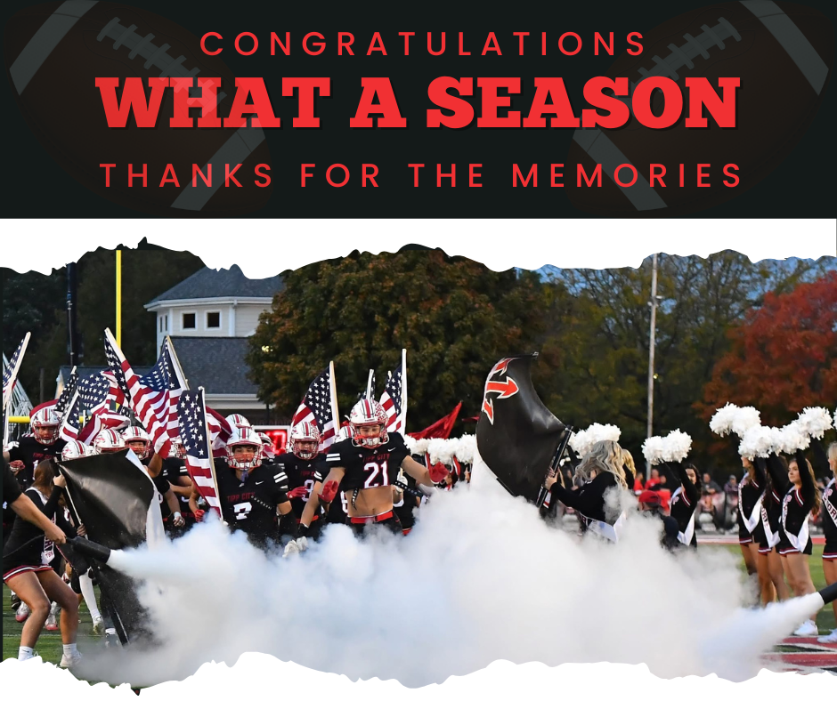 Congratulations. What a season. Thanks for the memories THS football.