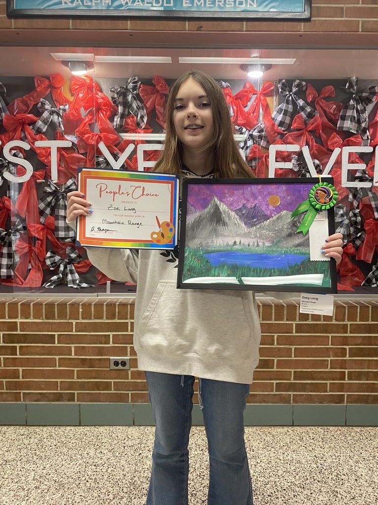 TMS art winner selected at People's Choice Award.