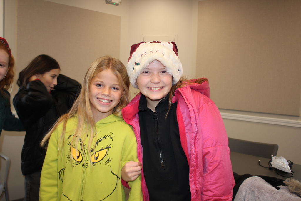 L.T. Ball 5th graders sing some holiday music for members of the Tipp Senior Center.  