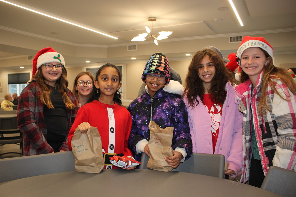 L.T. Ball 5th graders sang some holiday music for members of the Tipp Senior Center.  