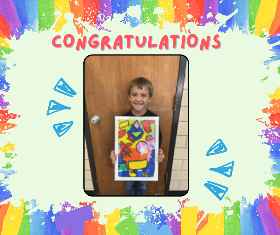 Congratulations to our Broadway Elementary artist who won at the TCAAC Student Art Contest.