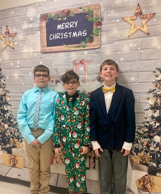 L.T. Ball students all dressed up for their theme day "Sleigh All Day."