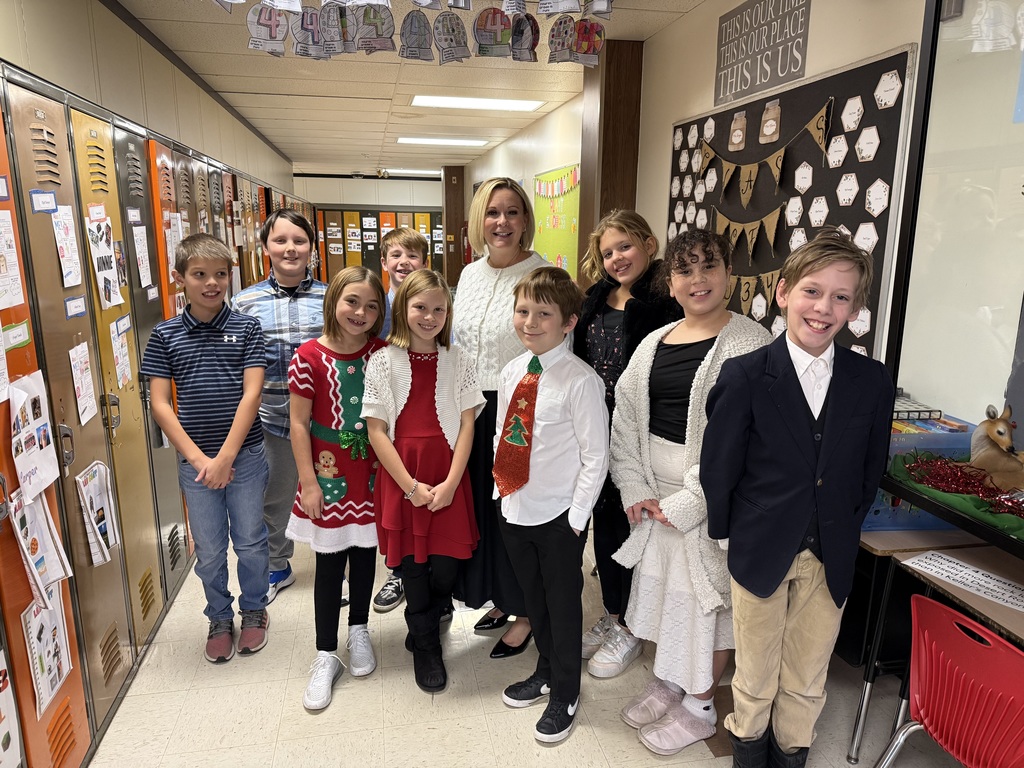 L.T. Ball students all dressed up for their theme day "Sleigh All Day."