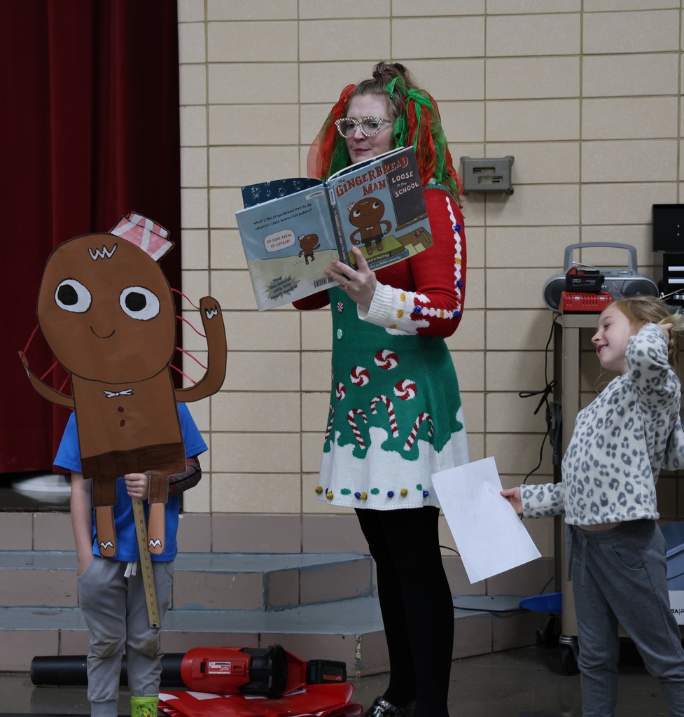 Storytime at Broadway looked a little different today.  Students acted out part of the story.