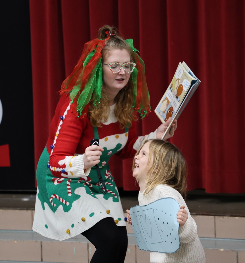Storytime at Broadway looked a little different today.  Students acted out part of the story.