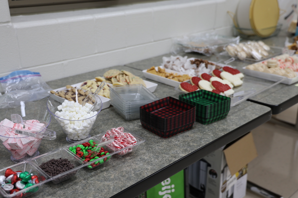 Hot chocolate bar fix-ins.