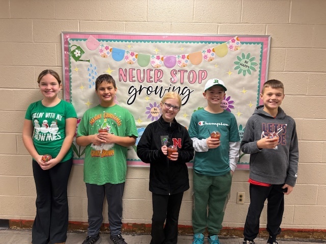 T Ball Growth Students of the Month.