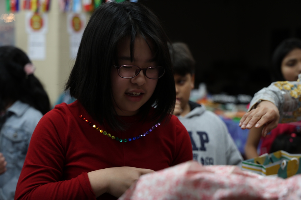 ELL students at their holiday celebration.
