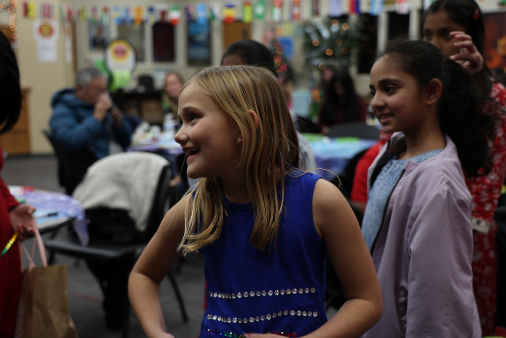 ELL students at their holiday celebration.