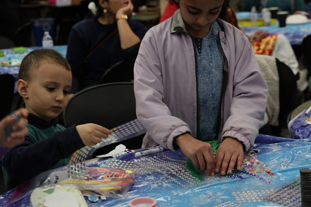 ELL students at their holiday celebration.