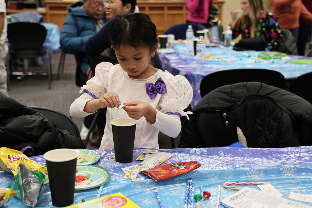 ELL students at their holiday celebration.