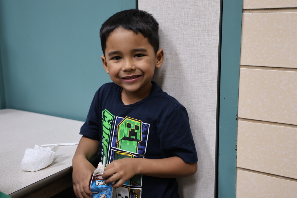 Cookies and milk with TMS Design Thinking students.