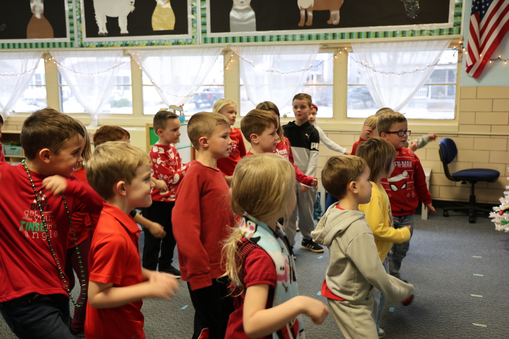 Broadway students enjoy their holiday parties.