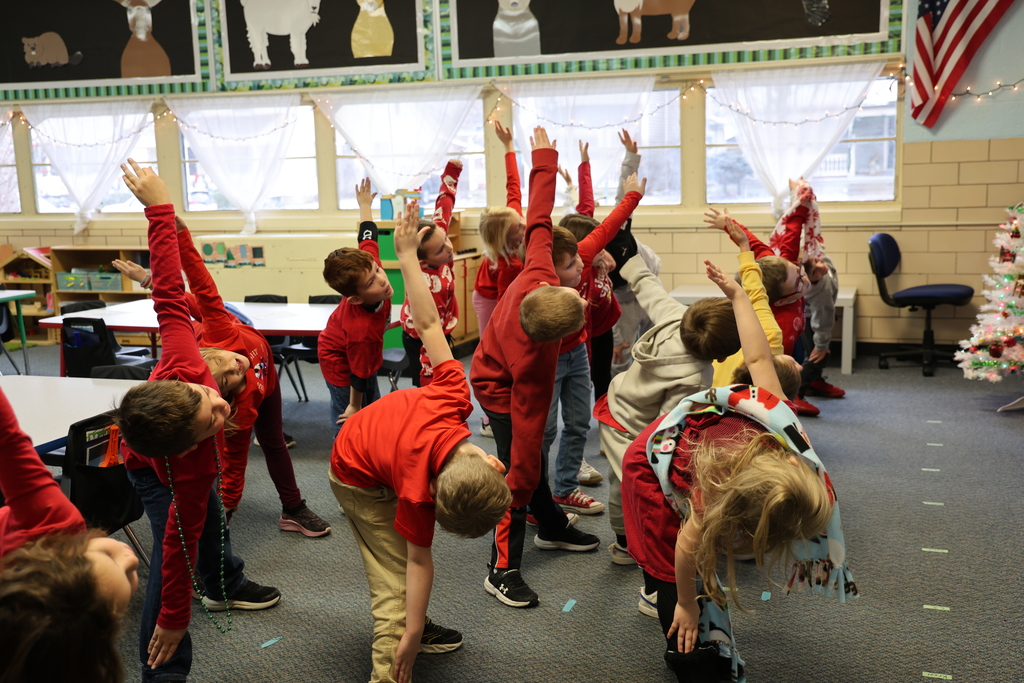 Broadway students enjoy their holiday parties.