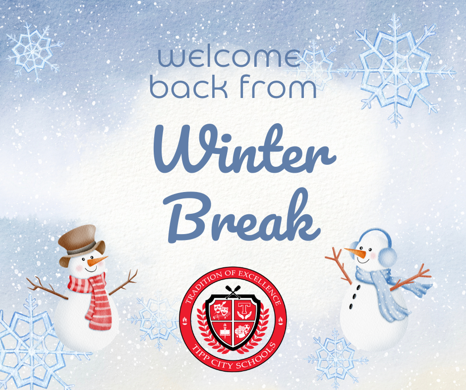 Welcome back from winter break.