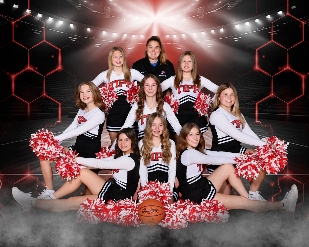 TMS winter cheerleading squad.