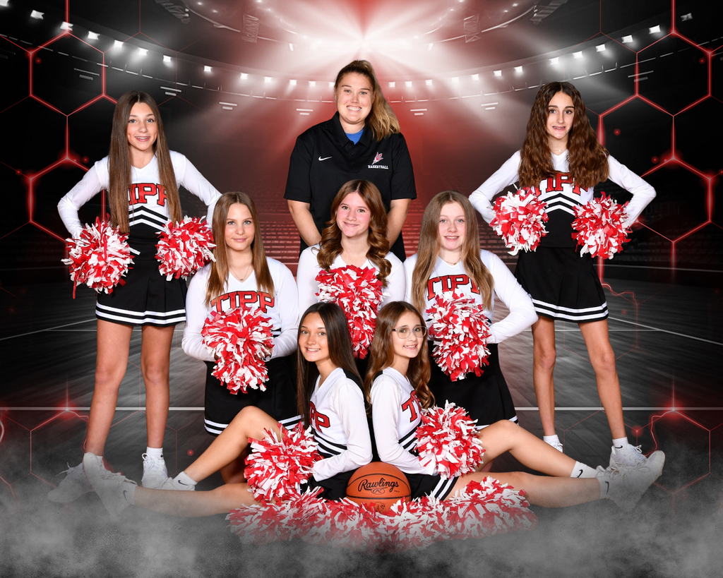 TMS winter cheerleading squad.