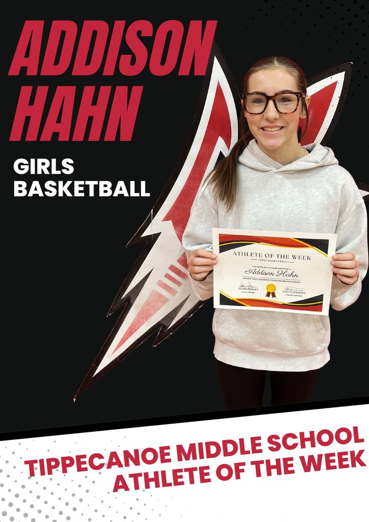 TMS Athlete of the Week. 