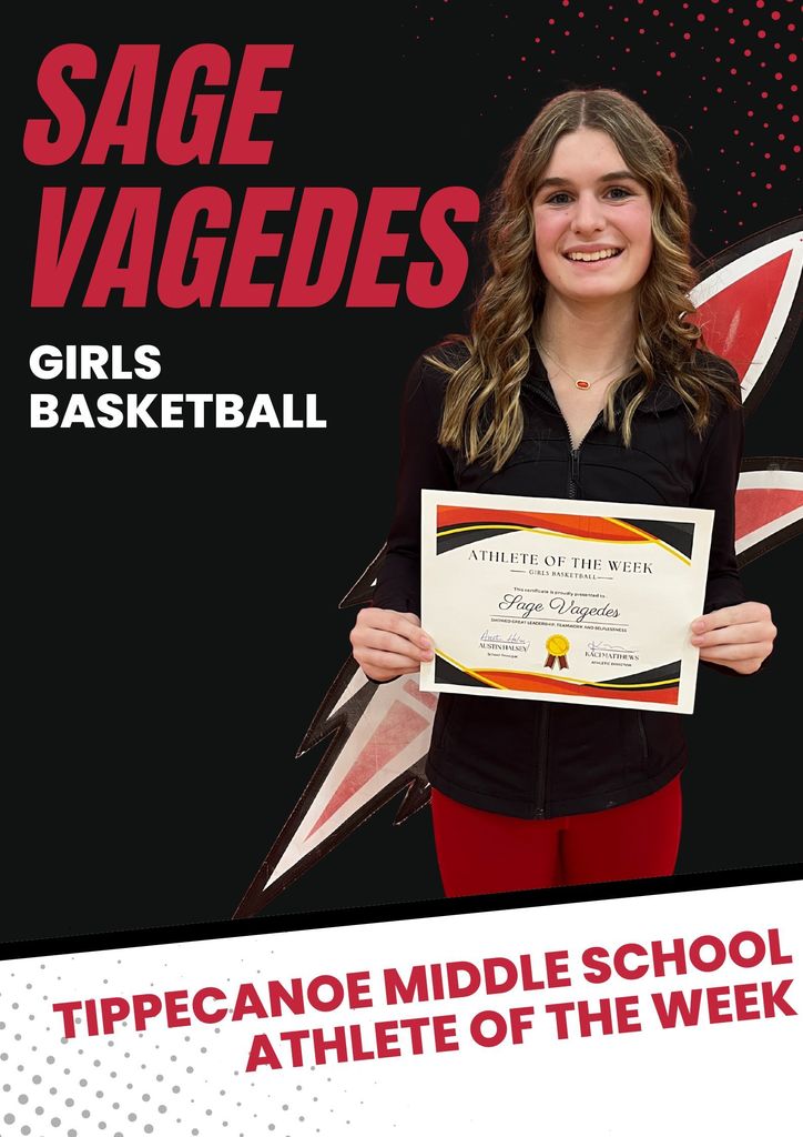 Tippecanoe Middle School Athlete of the Week.