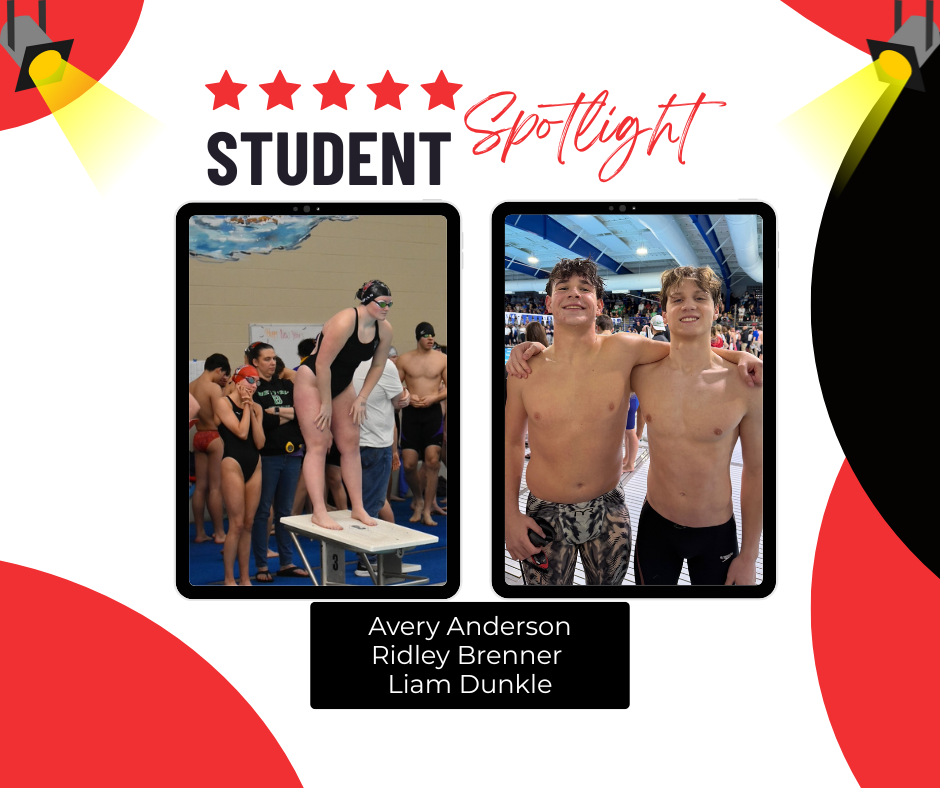 Student spotlight of three THS swimmers who had impressive success at recent meet.  