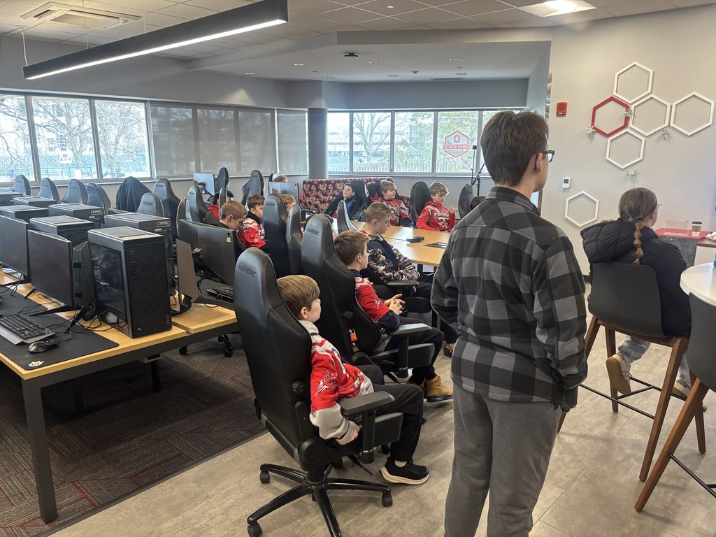 Esports team during a trip to OSU.