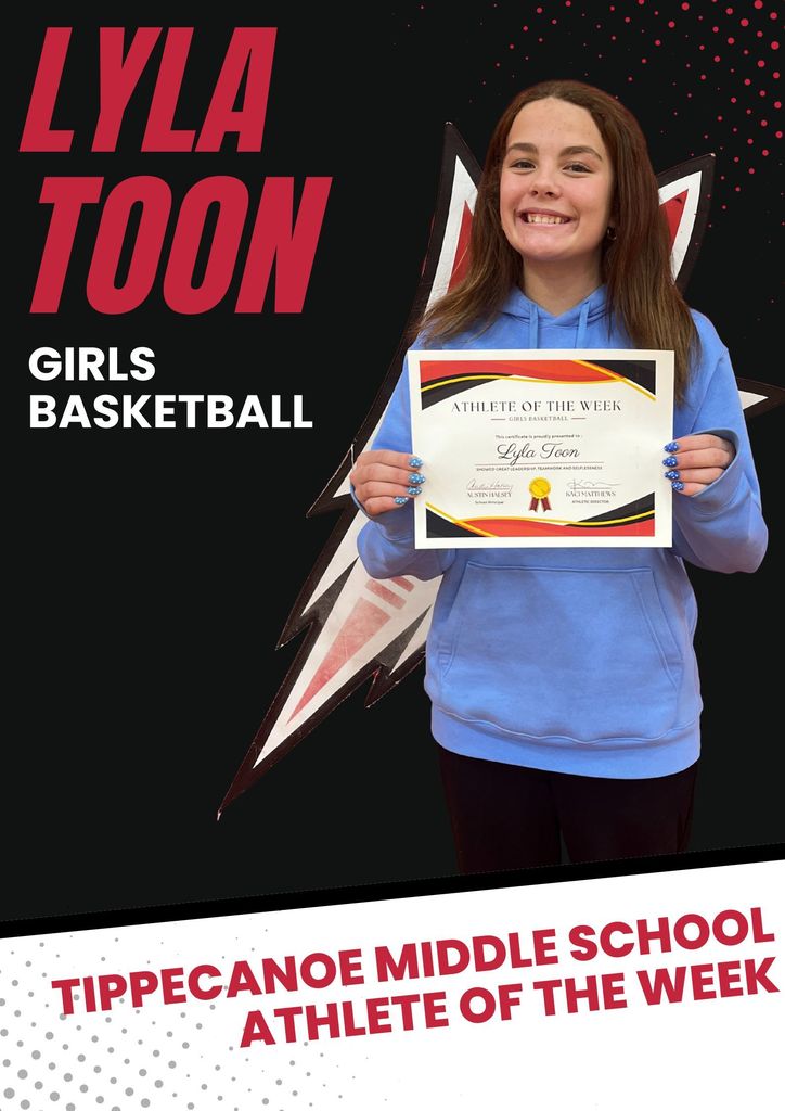 Lyla Toon is the TMS Athlete of the Week.  