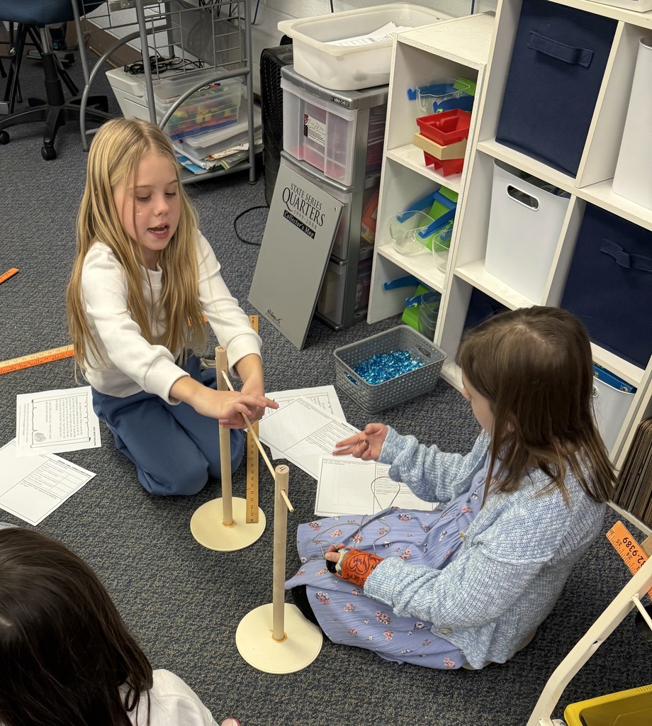 Broadway students work on a STEM challenge to simulate pioneer days.  