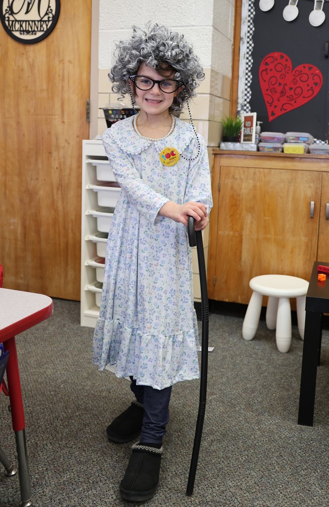 On the 100th day of kindergarten you dress up to look like your future self!