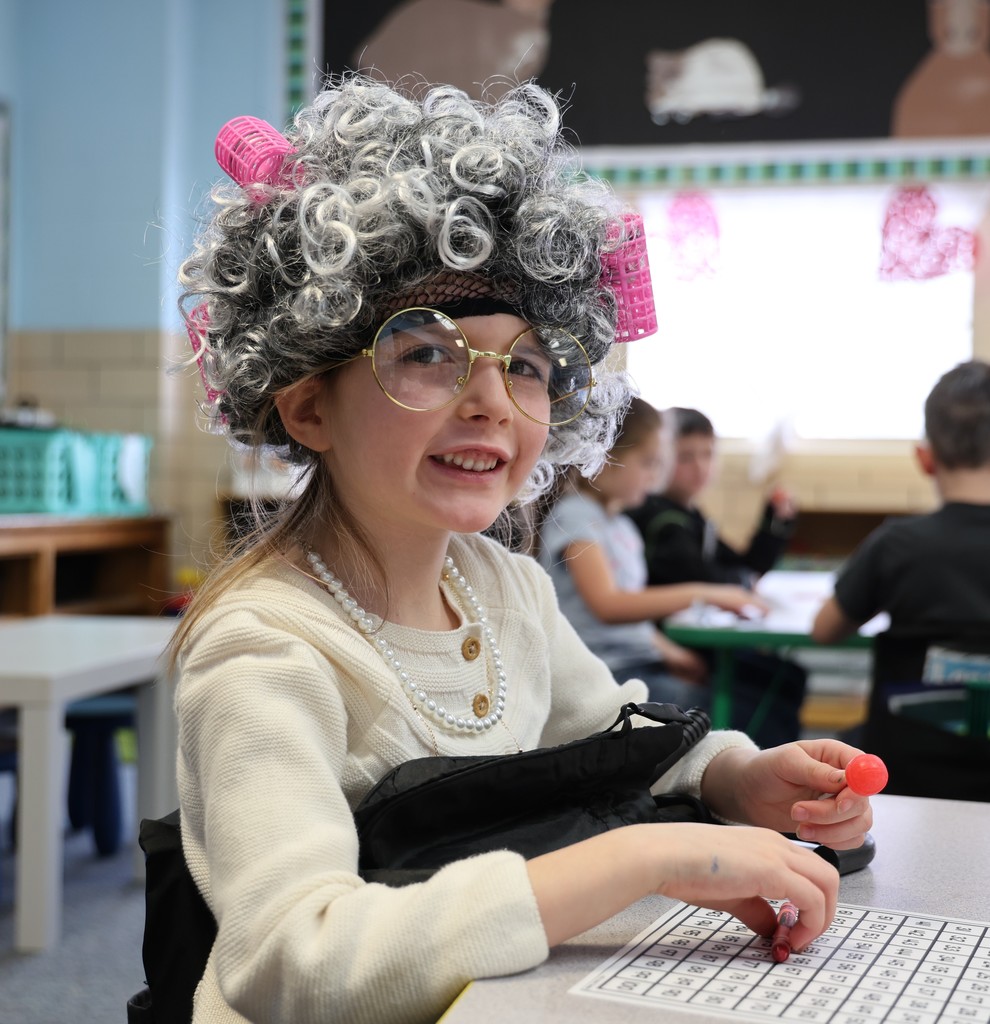 On the 100th day of kindergarten you dress up to look like your future self!