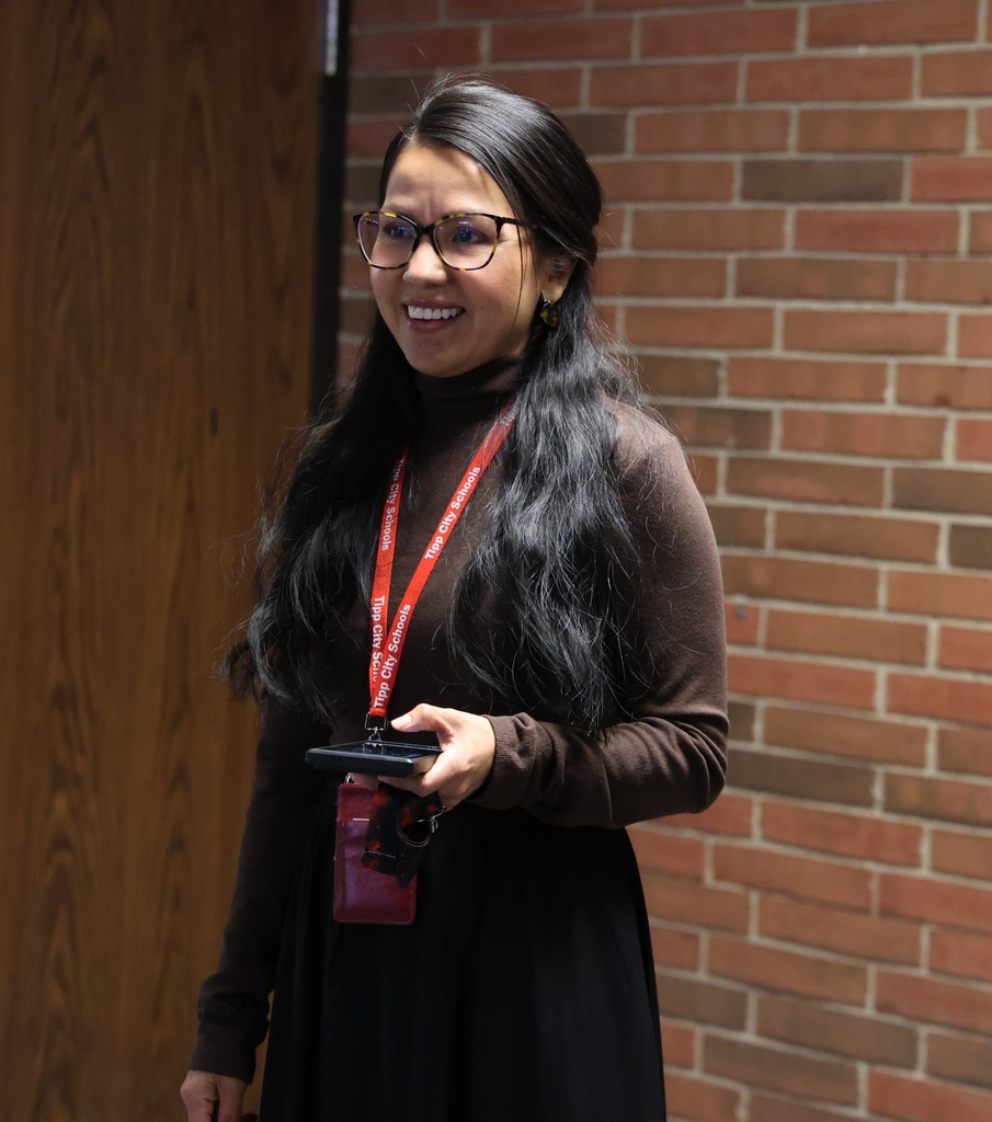 Maria Lozoya with her counting sign.