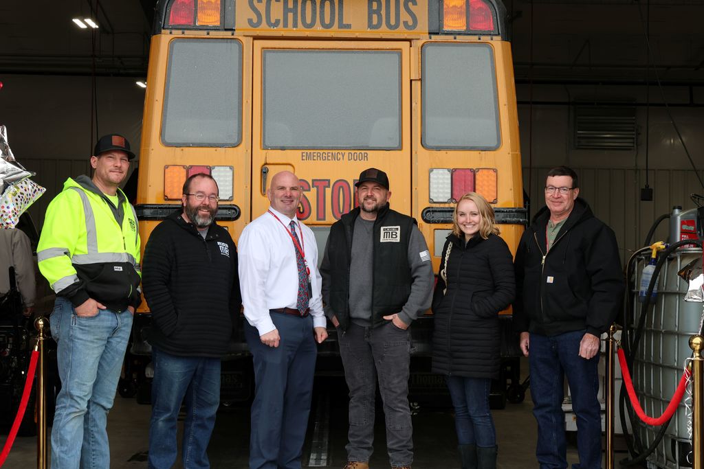 Ribbon Cutting  ceremony at the Operations Center.  Photo with Level MB