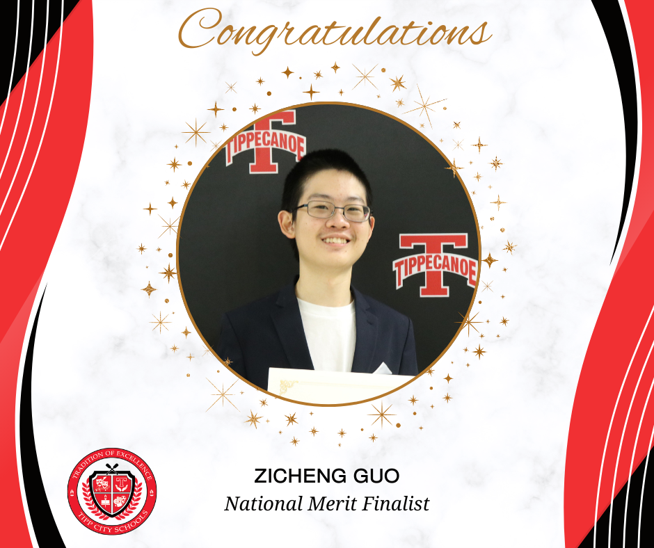 Congratulations to our National Merit Finalist, Zicheng Guo