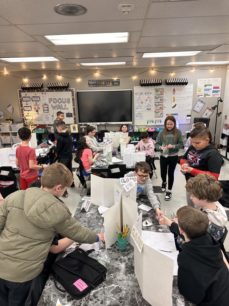 The economics unit in Heather Bledsoe's class where students created products using only paper. and then "sold" their merchandise.