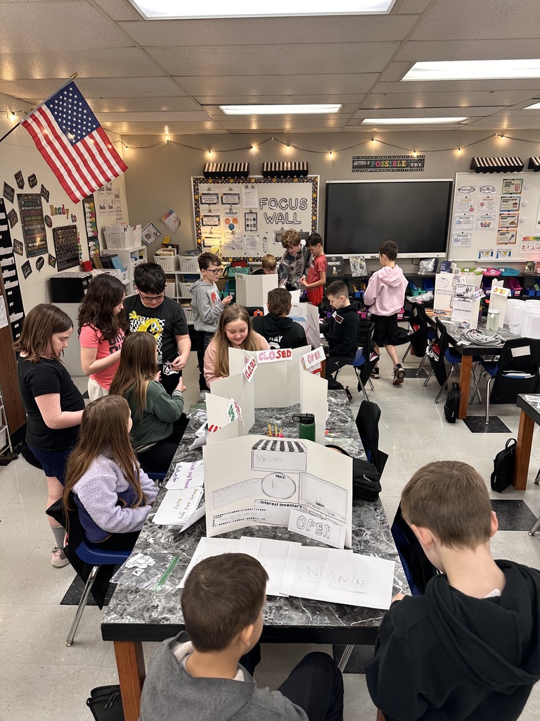 The storefronts are open as the final part of the economics unit in Heather Bledsoe's class.