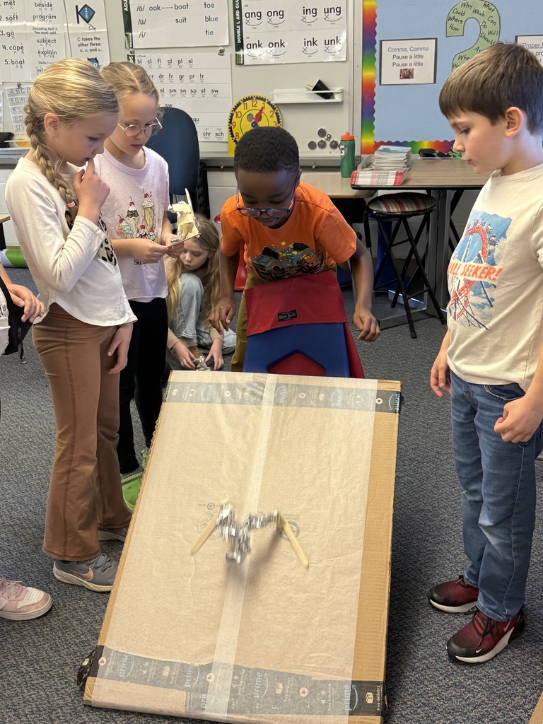 Students test their skiers.