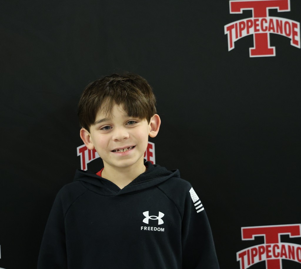 Broadway Elementary student recognized at the BOE meeting for improved attendance.