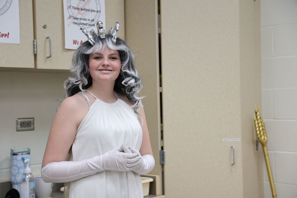 One of the cast of the production. 