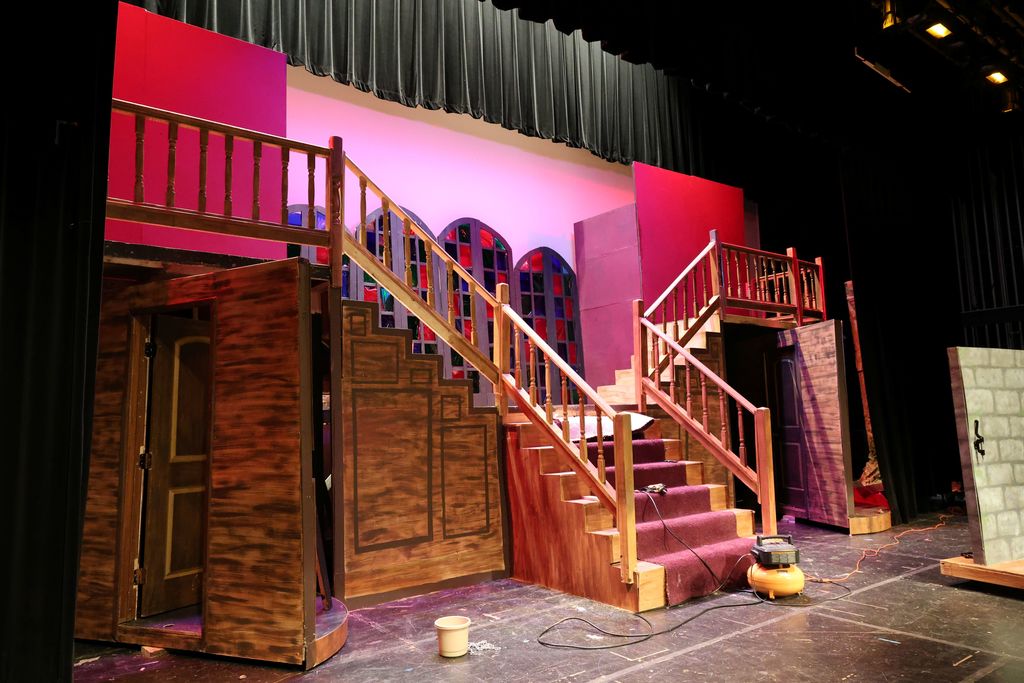 The beautiful scene.  