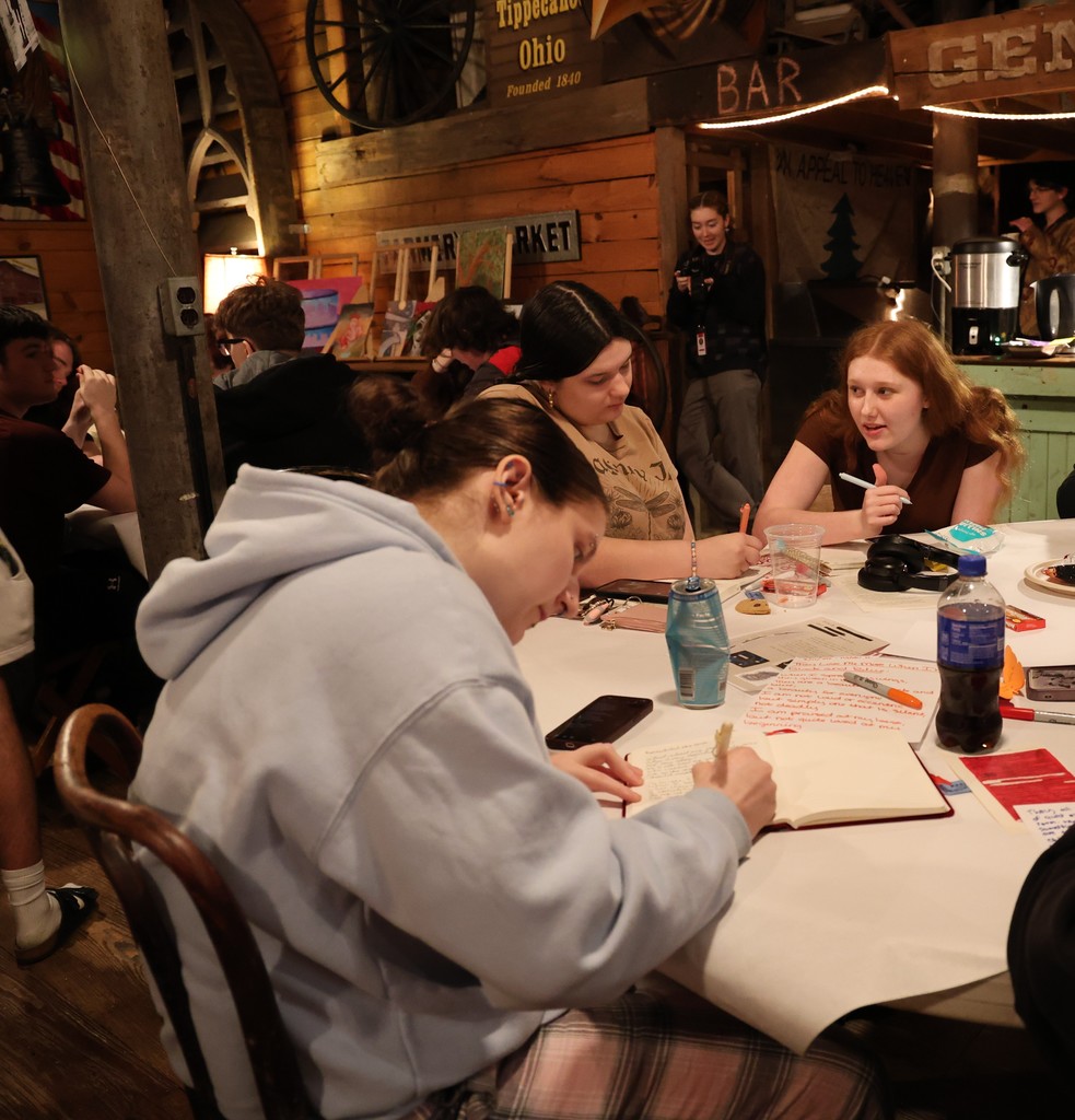 THS Night Write at the Roller Mill.