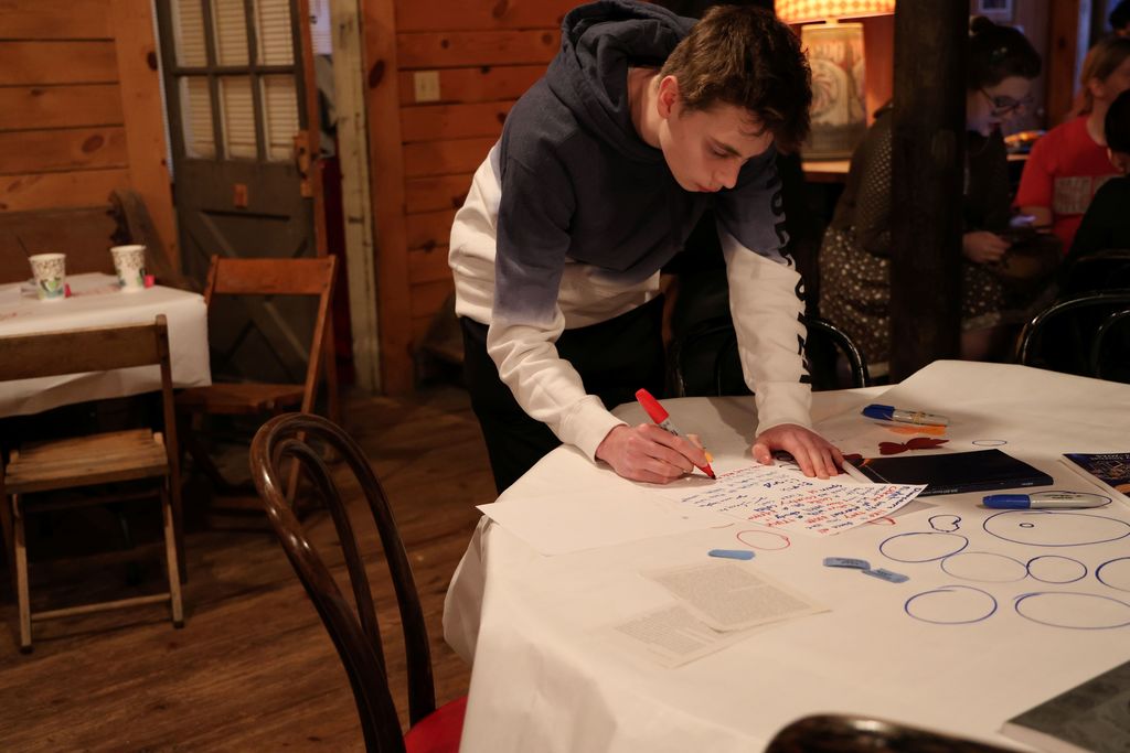 THS Night Write at the Roller Mill.