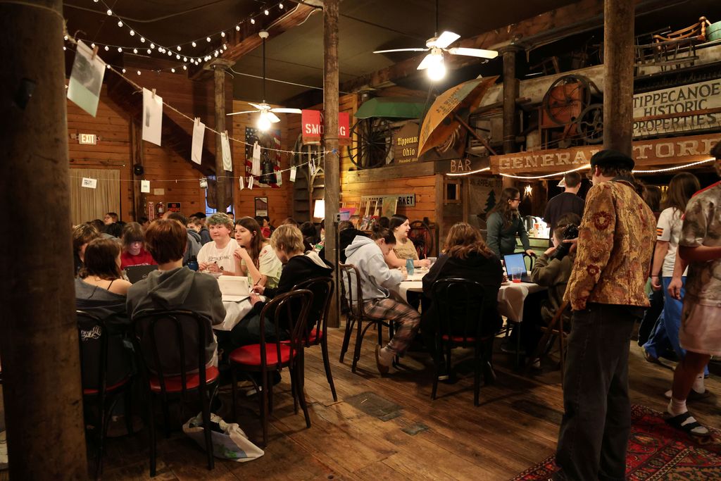 THS Night Write at the Roller Mill.