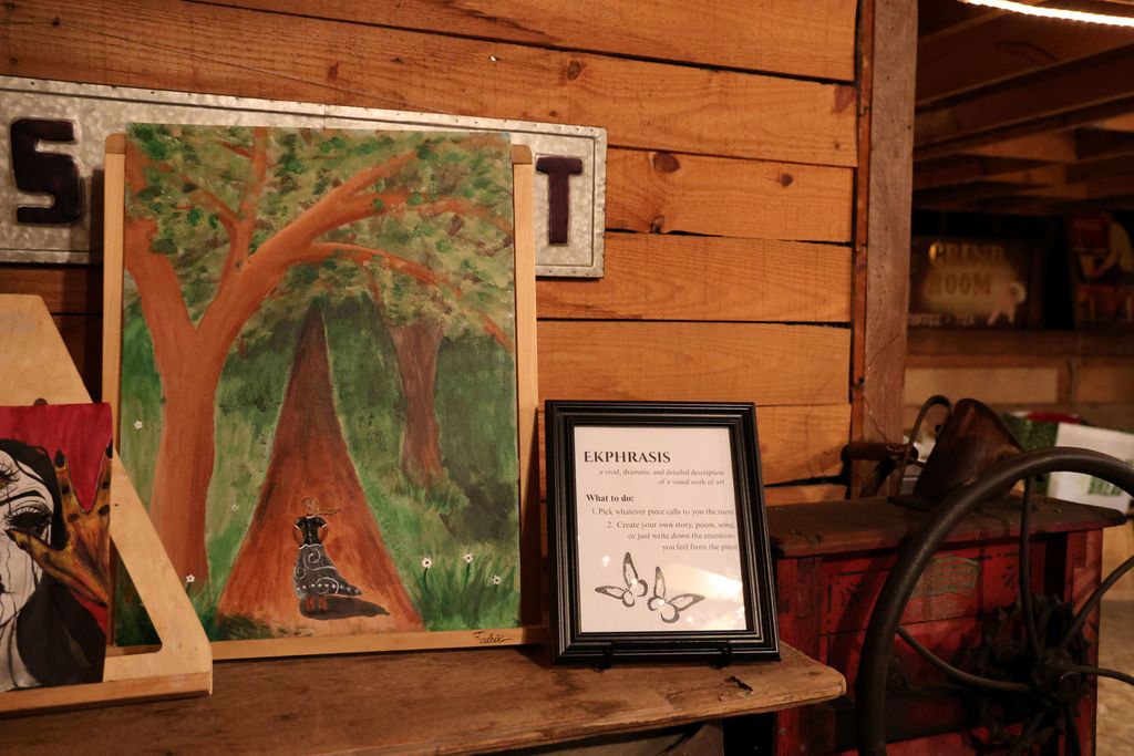 THS Night Write at the Roller Mill  included writing prompts.