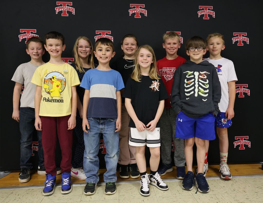 L.T. Ball Growth Students of the Month.