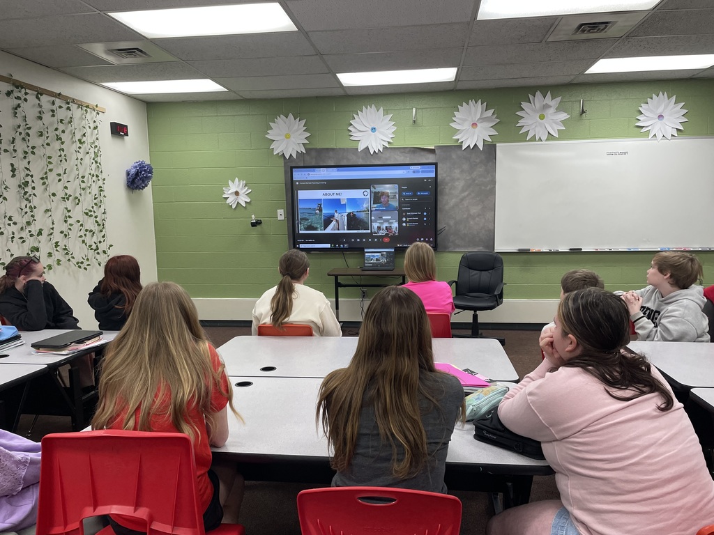 TMS students learn about  sharks and marine animals during a Lunch and Learn.