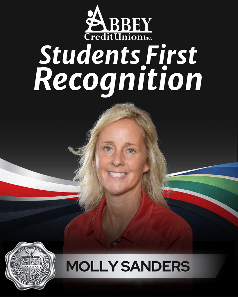 Abbey Credit Union Students First Recognition recipient Molly Sanders.