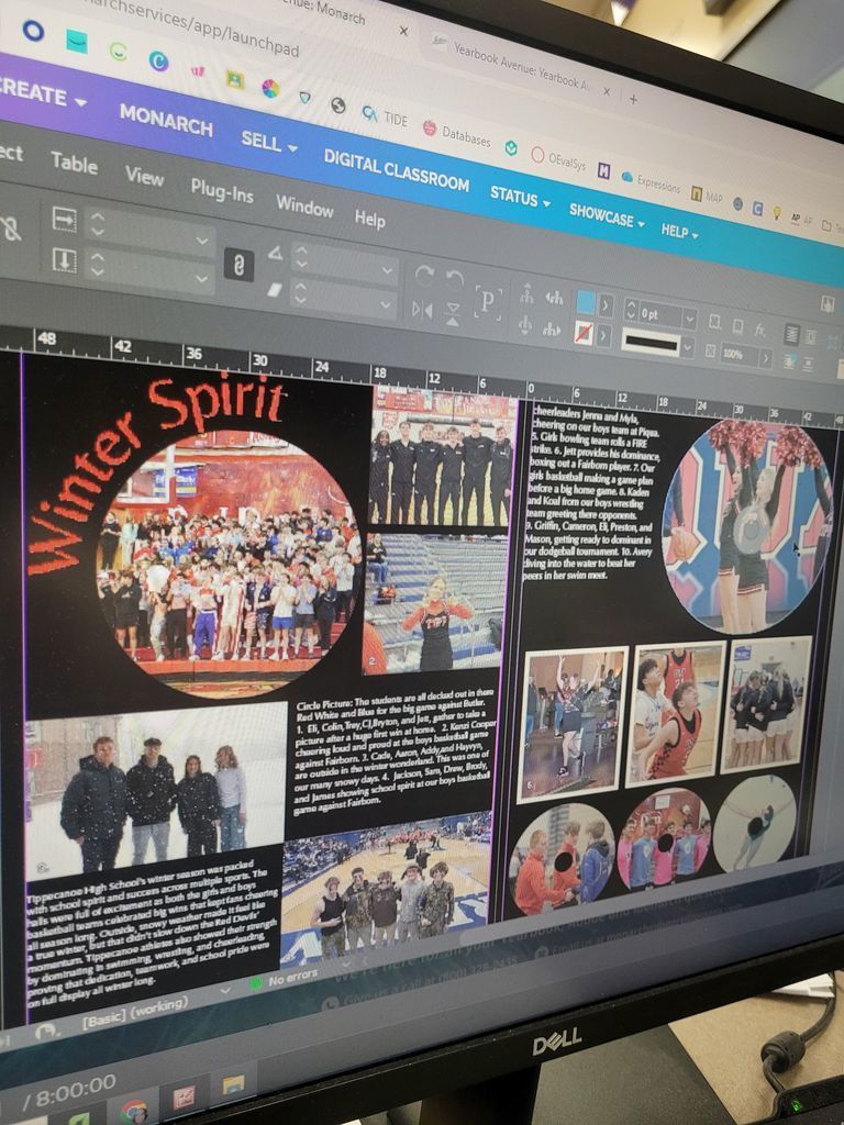 A page from the yearbook.