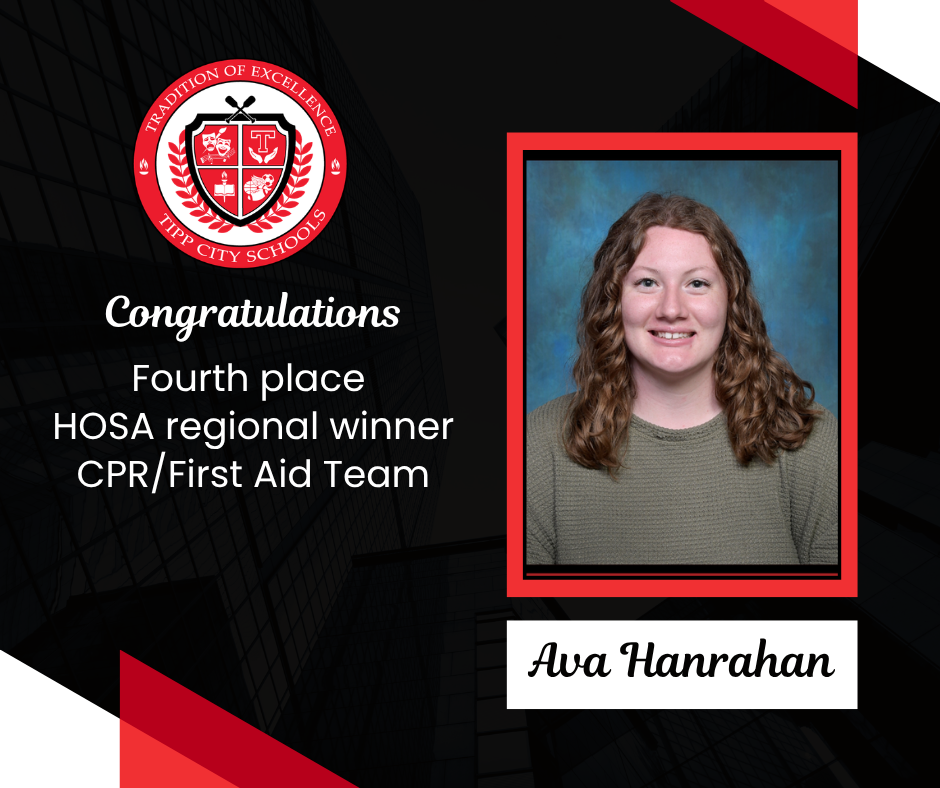 Graphic to congratulate Ava Hanrahan.