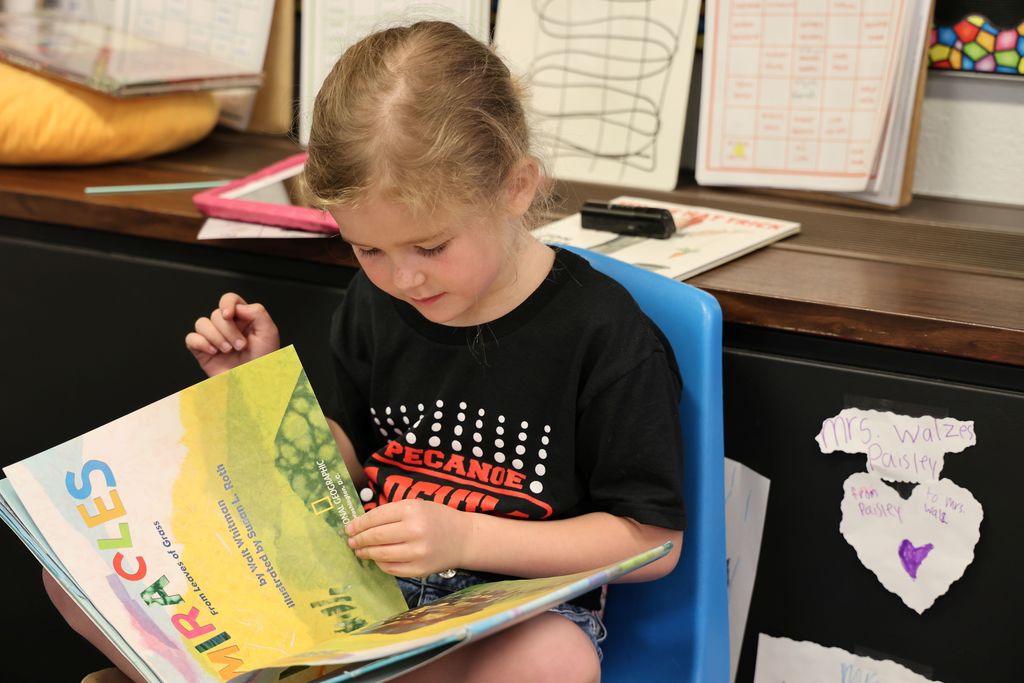 A Broadway student reading a book.  