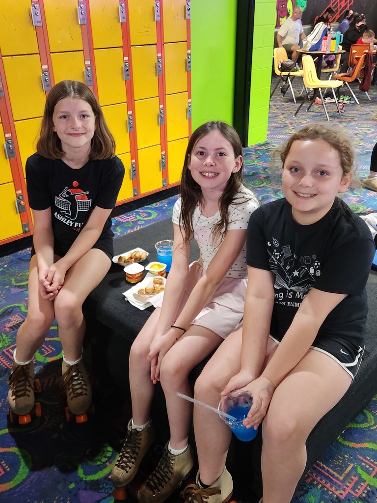 L.T. Ball Intermediate students at the afterschool roller skating event.  