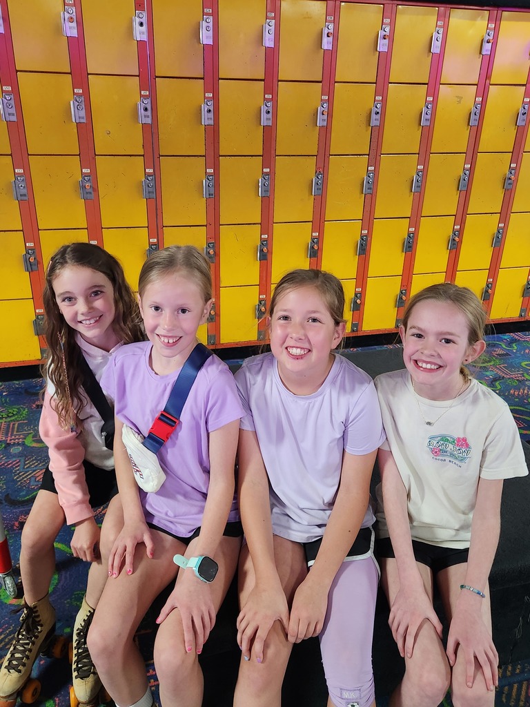 L.T. Ball Intermediate students at the afterschool roller skating event.  
